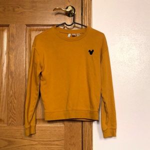 H and M Disney logo crew neck